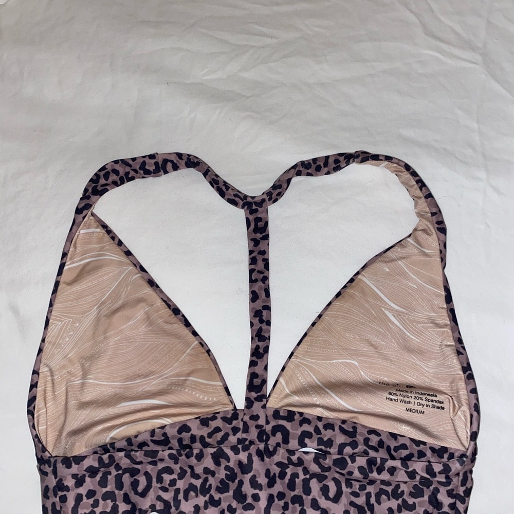 the girl & the water Tunnels Feline Bikini Top - Picture 2 of 6